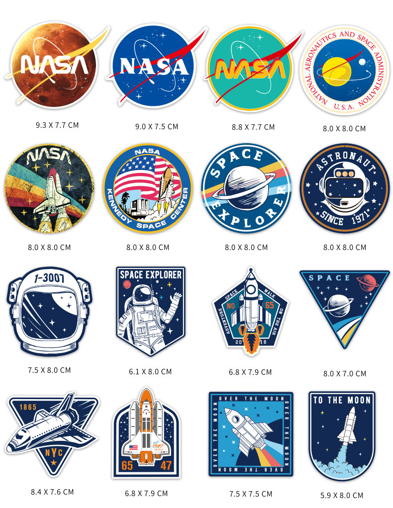 航天局nasalogo太空贴画笔记本电脑吉他滑板车电动车笔记本个性小贴纸
