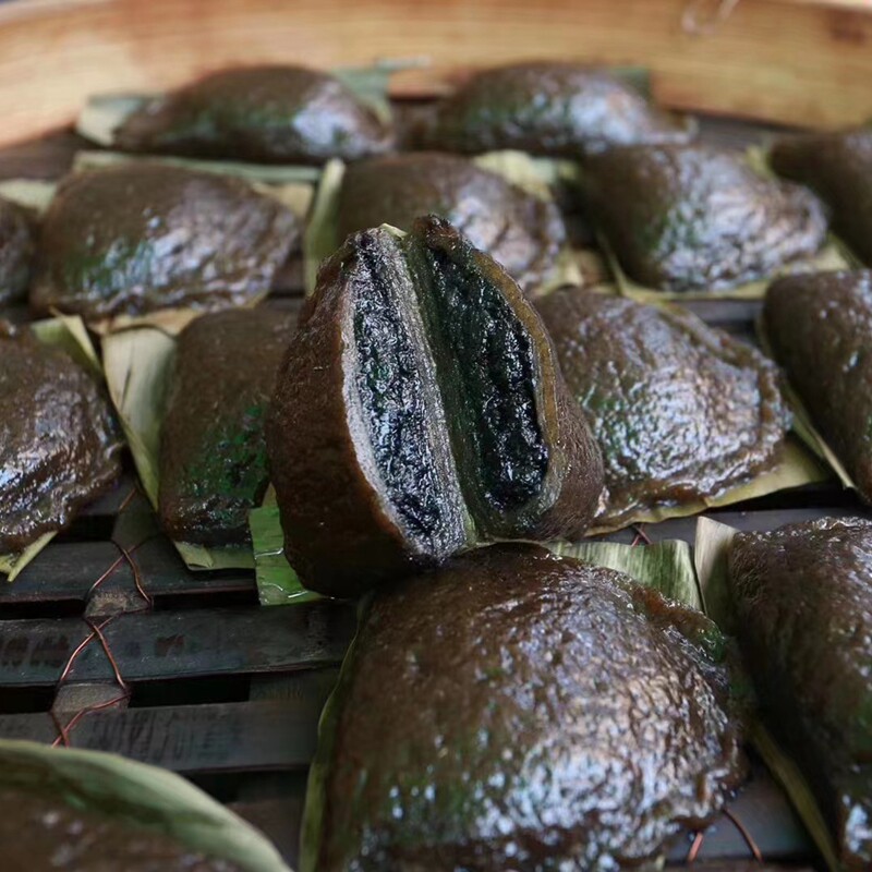 湛江吴川黄特产田艾籺椰子丝花花生籺艾草饼糍粑中式糕点