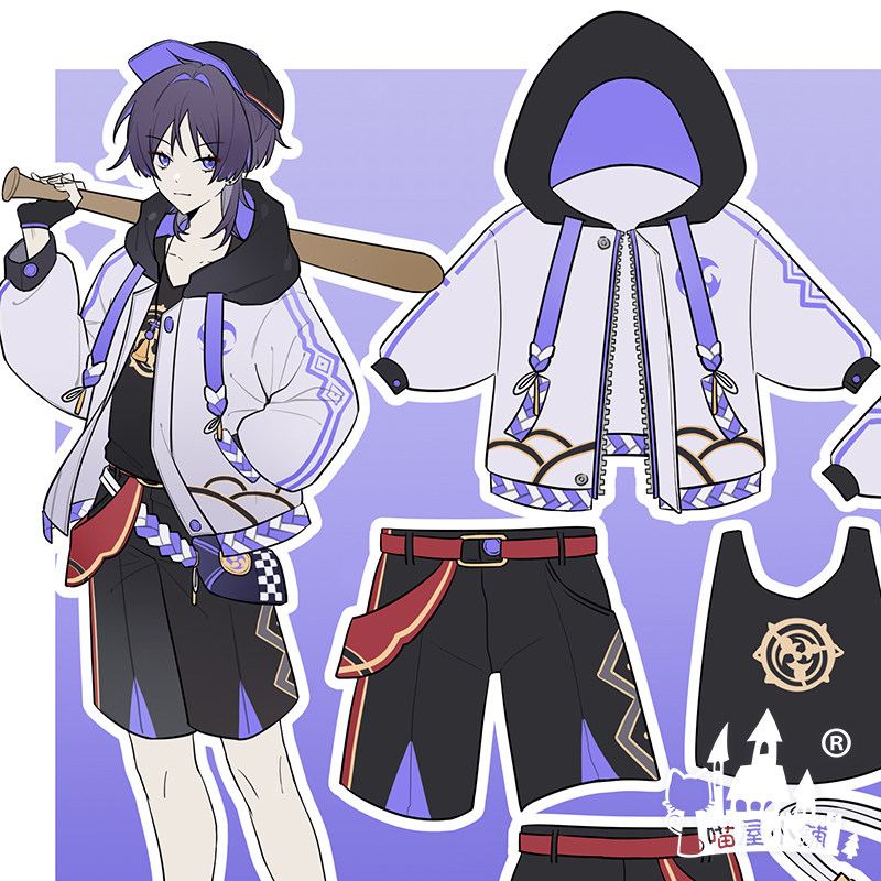 喵屋小铺原神cos愚人执行官散兵cosplay动漫日常cosplay男装