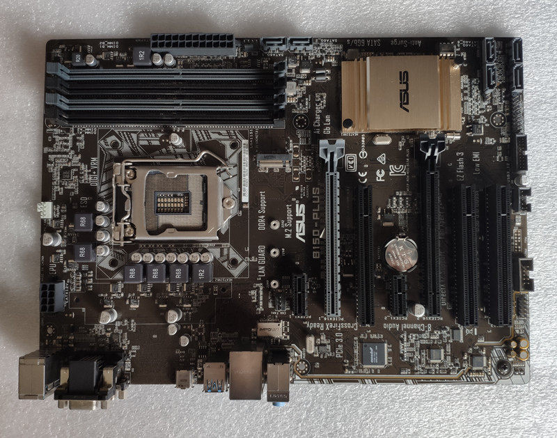 asus华硕b150plus1151针cpu游戏大板支持m2主板主板