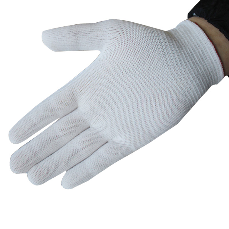 线手套尼龙手套尼龙针织手套无尘化纤作业劳保防静电手套超薄包邮