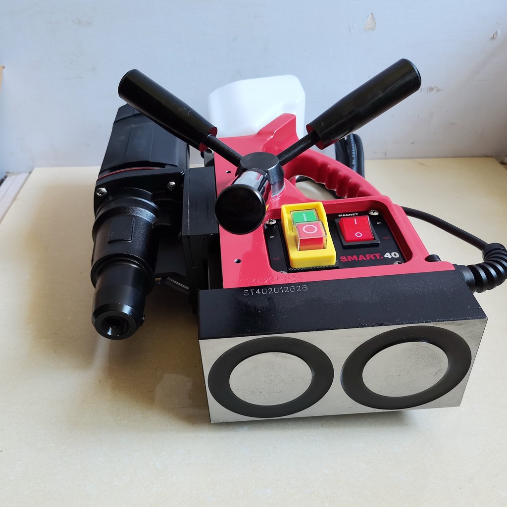 smart40钢结构打孔开洞磁力空心取芯电钻钢板钻孔机电钻