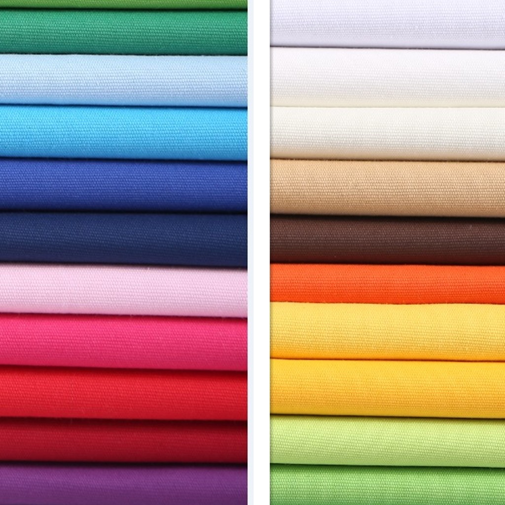 纯棉抱枕帆布单色纯色加厚桌布布料靠垫窗帘海绵垫