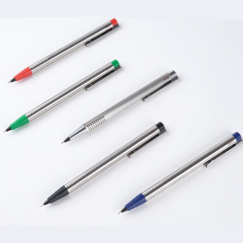 德国正品lamy/凌美 logo连环自动铅笔学生商务拉丝银/不锈钢 刻字