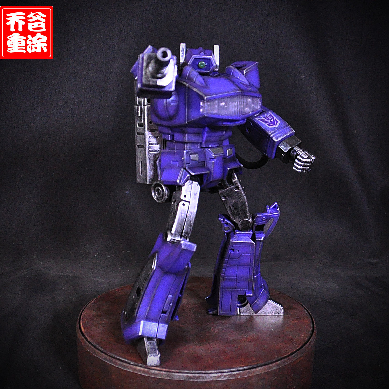 乔爸重takara变形金刚mp29震荡波上色金属战损g1霸天虎变形金刚模型