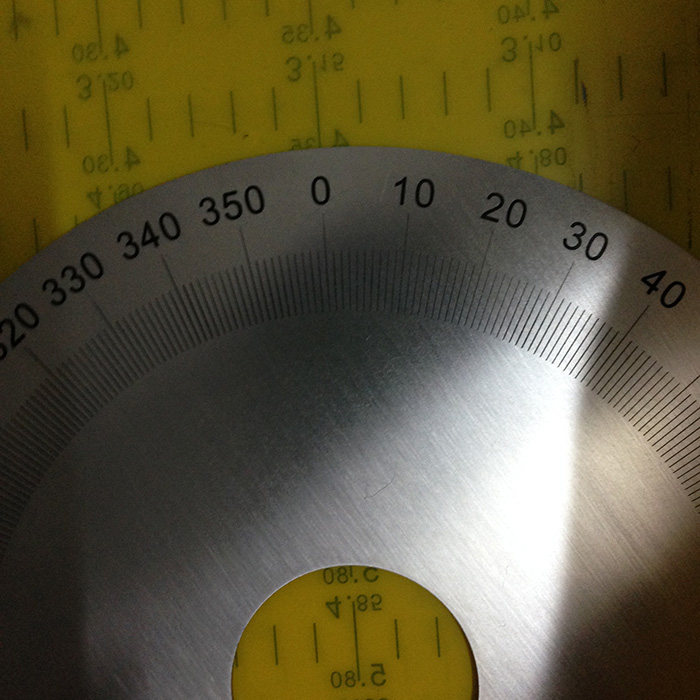 刻度不锈钢圆形刻度尺角度260x60x2直销恒久万丰其它测量工具