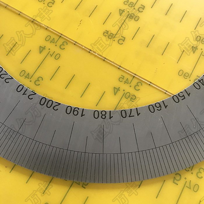 刻度盘内孔刻度机床激光切割圆盘240x165x2直销恒久万丰其它测量工具