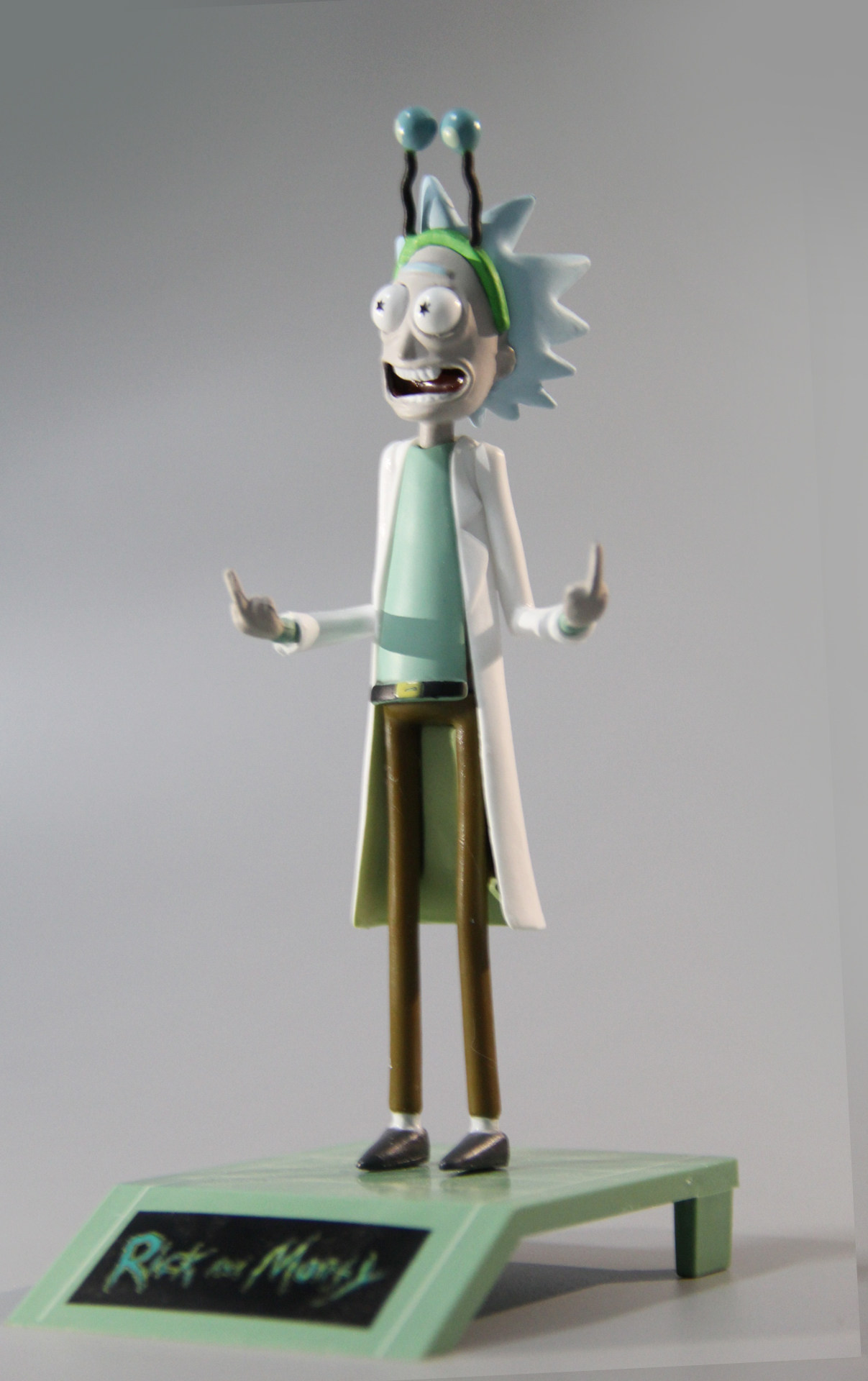 瑞克莫蒂手办rickandmorty中指摆件周边手办