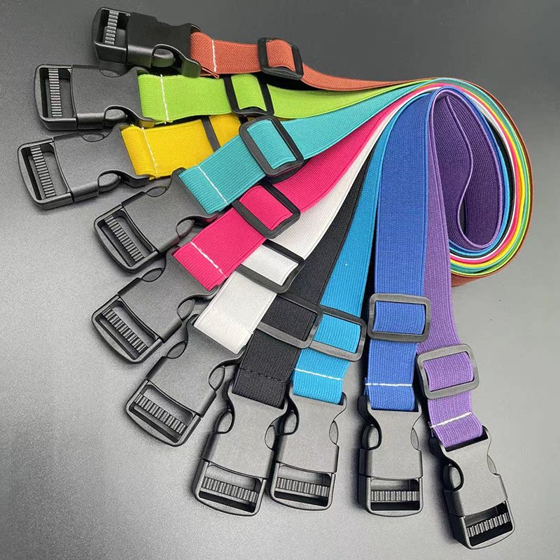 捆绑塑料插扣松紧绑带可调调节卡扣行李货物松紧带