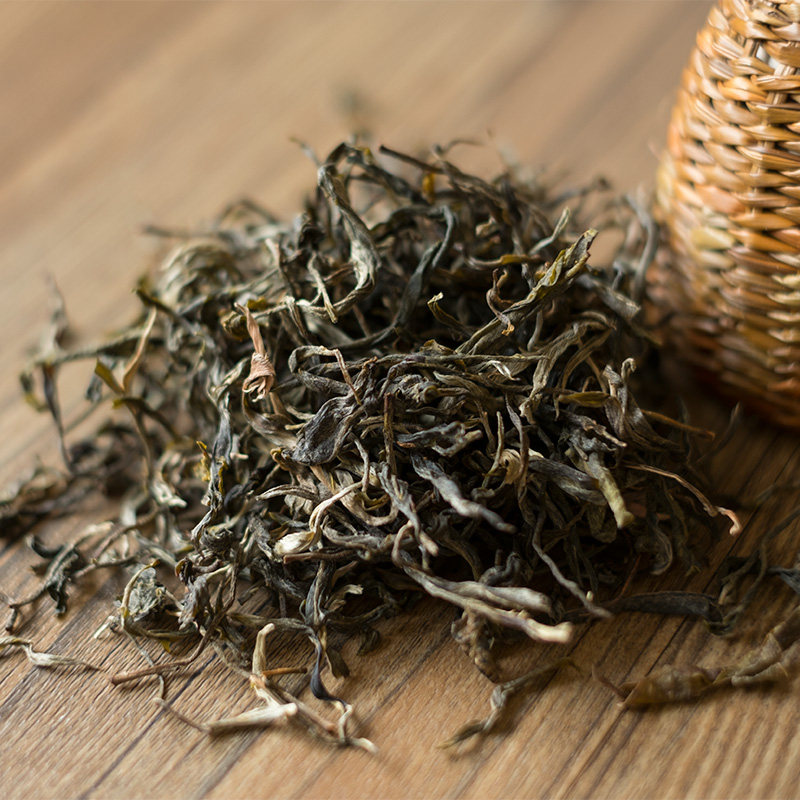 顶普茶叶云南普洱茶生茶冰岛古树茶地界老寨拉祜族竹箩茶500g/箩