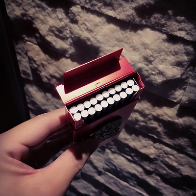 潮牌加长细烟烟盒细支20支装便携超薄自动弹盖女士男士创意个性