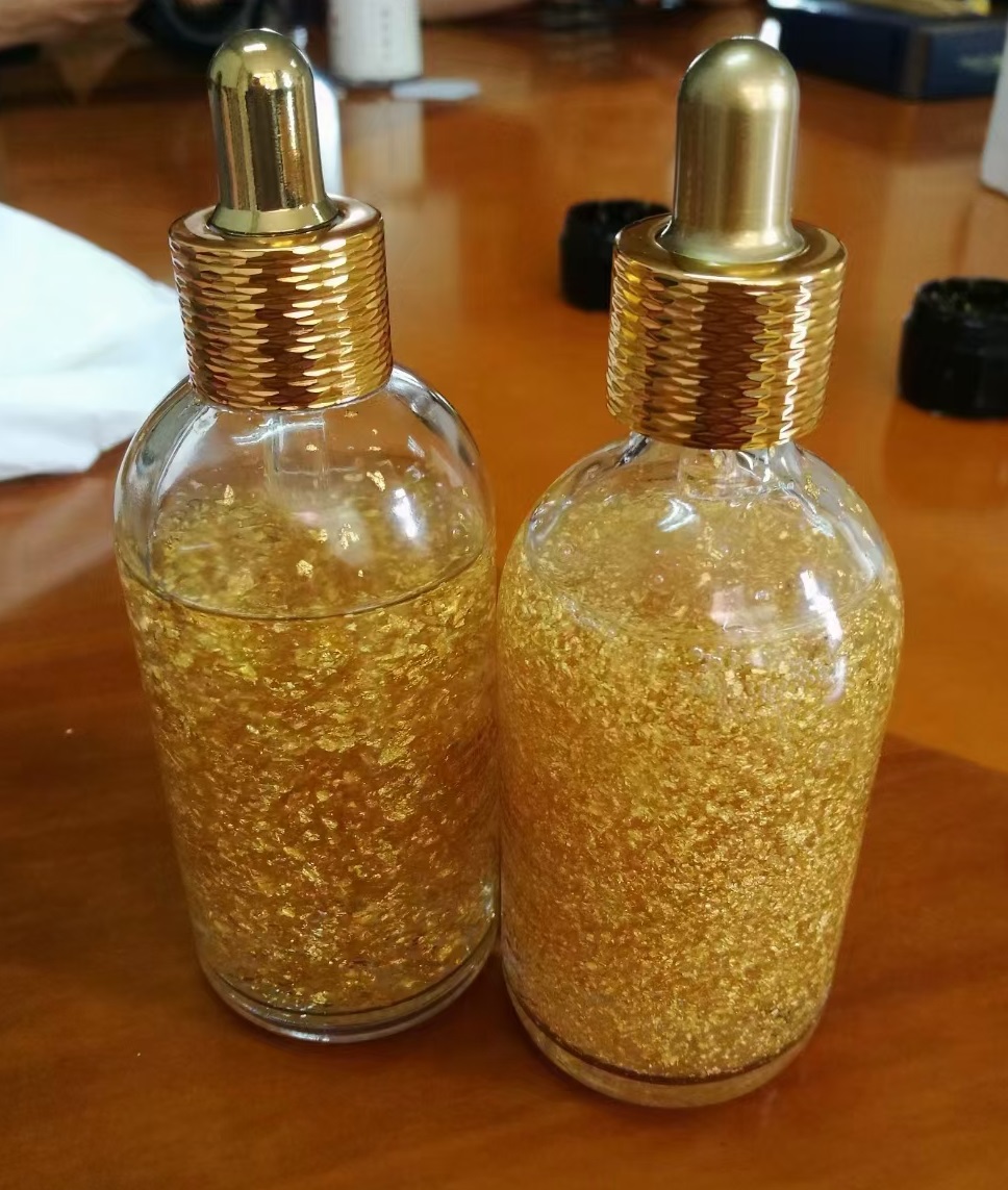 金粉24k98纯金真金金箔黄金焕肤美容美容化妆化妆品金箔