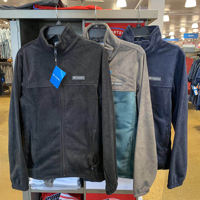 Columbia哥伦比亚男青年户外休闲抓绒衣拉链开衫外套保暖轻盈春季