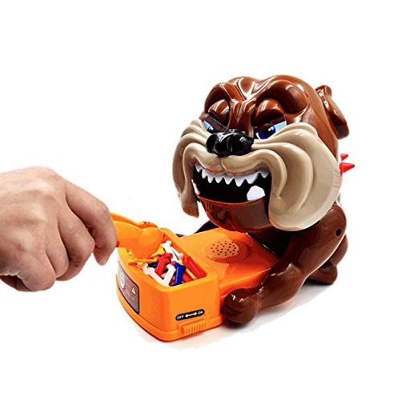 抖音同款小心恶犬偷骨头咬人咬手指恶狗成人玩具大号狗狗