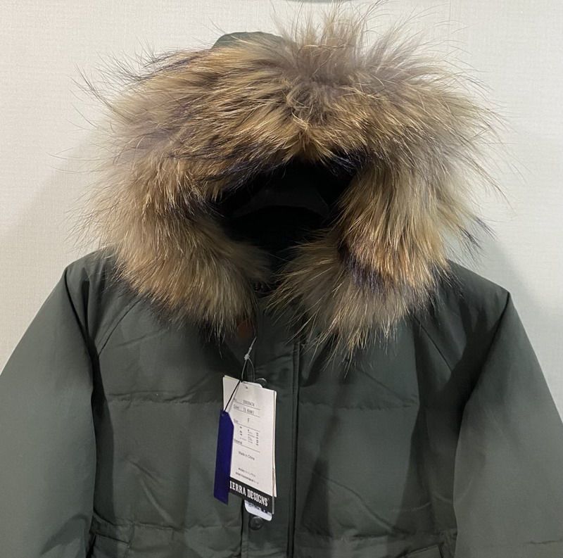 现货日系sierradesigns原版女款超厚羽绒服连帽罗纹羽绒服