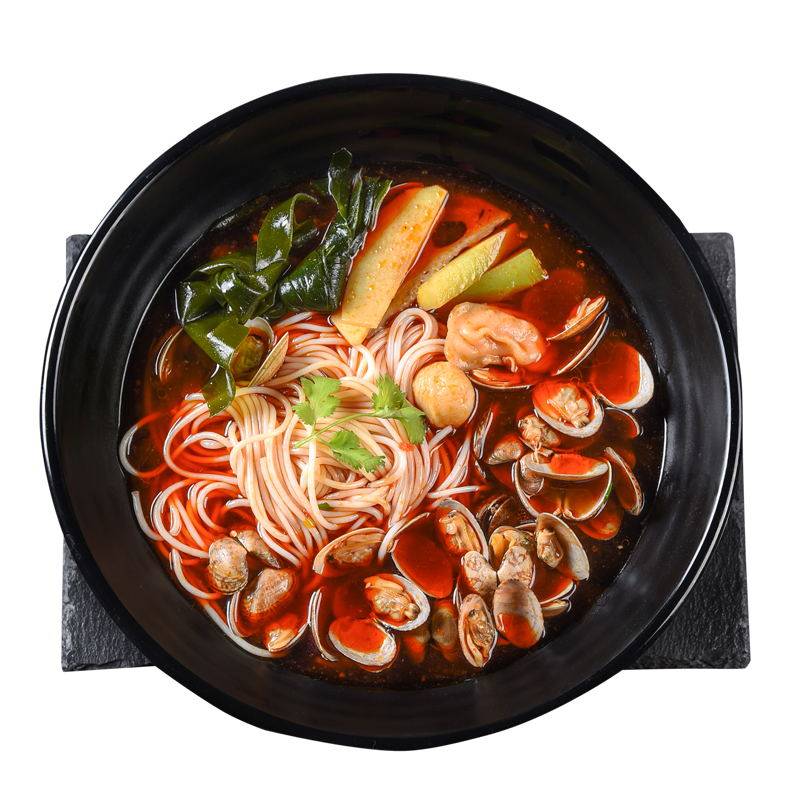 花甲香辣海报贴纸广告定制锡纸金针菇米线装饰画现代装饰画