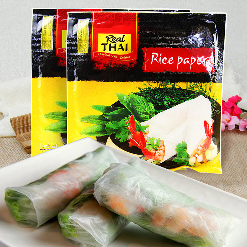 泰国原装进口丽尔泰春卷皮22cm2盒国米鸡肉卷饼包点