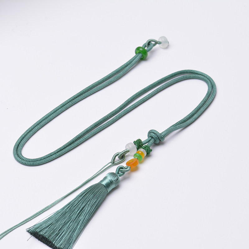 吊坠水晶玛瑙挂绳可调调节毛衣绳中国风流苏绳