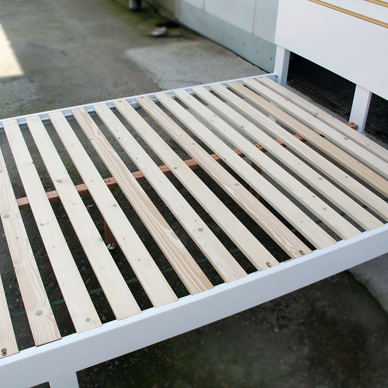 白色桦木实木木床北欧18米双人床主卧15米简约实木床