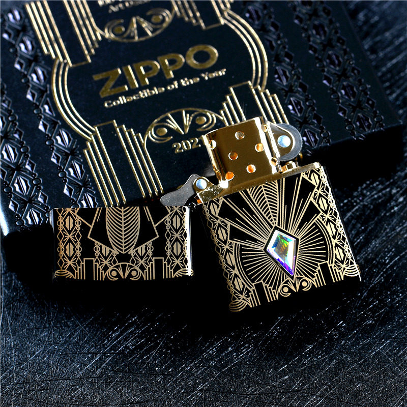 正品zippo芝宝防风打火机2021年度机水晶c21珍藏zippo