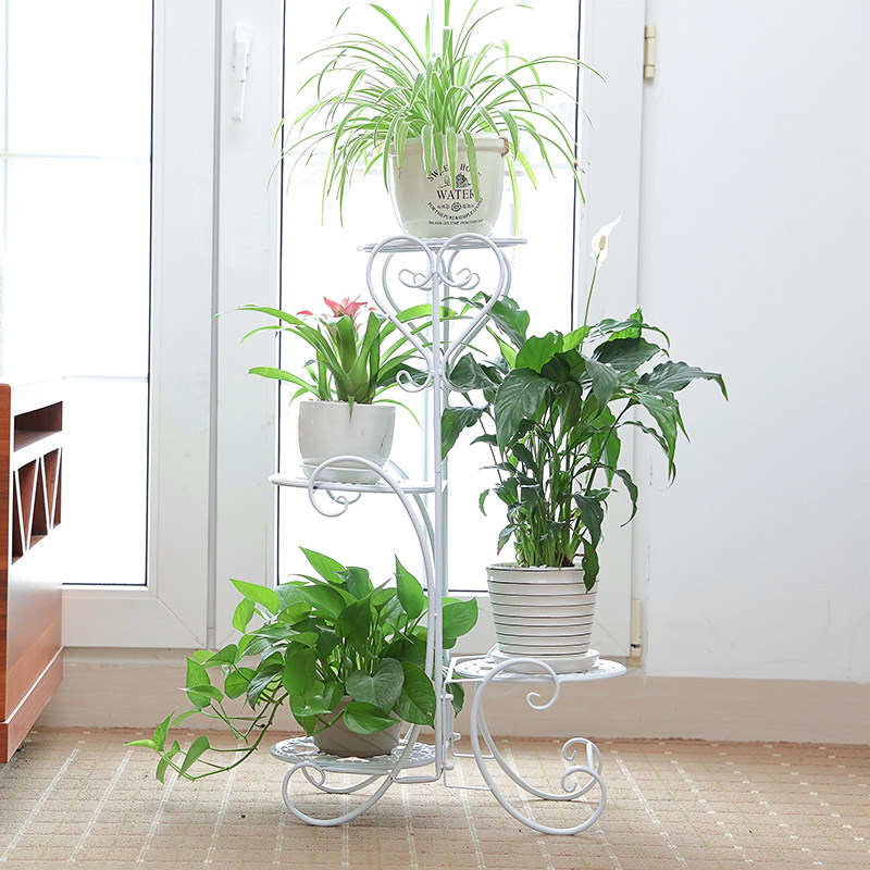 花架子摆花落地铁艺花架放花盆架多层室内欧式花架