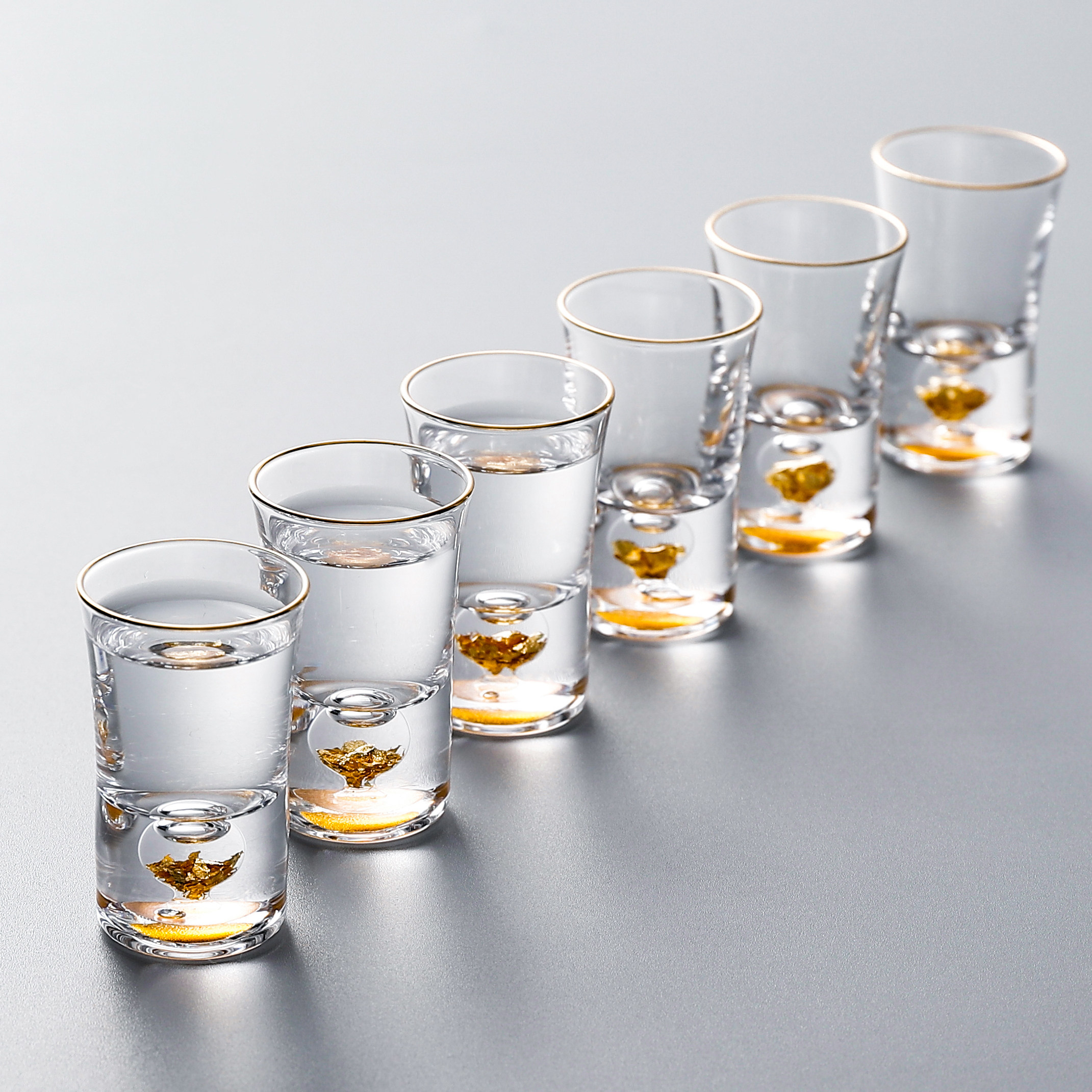 酒杯水晶套装子弹杯子手工酒盅杯酒一口烈酒白酒杯