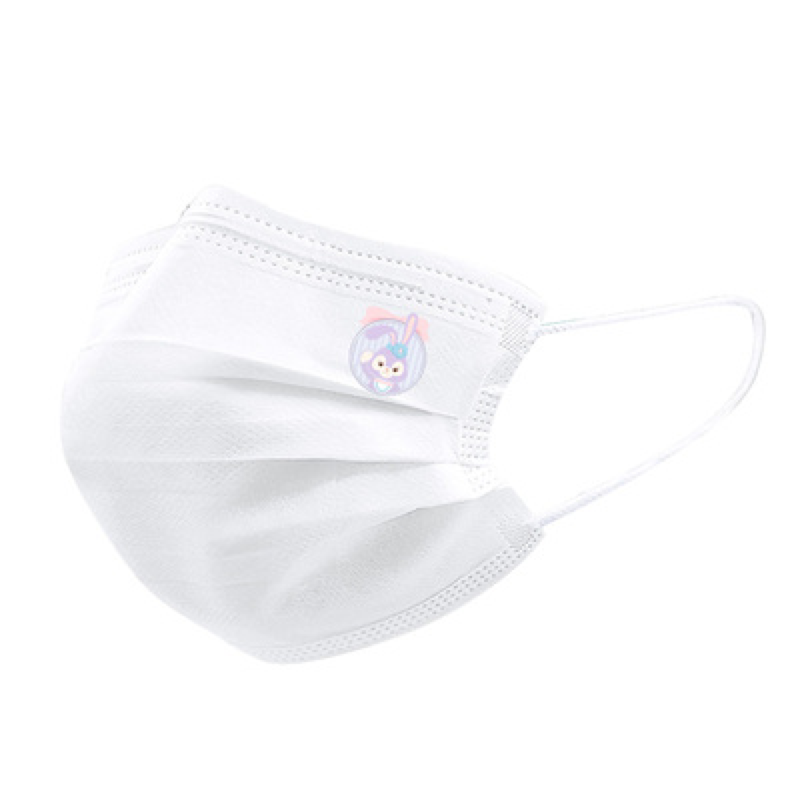 炫酷黑白白色星黛露卡卡通印花一次性口罩成人口罩