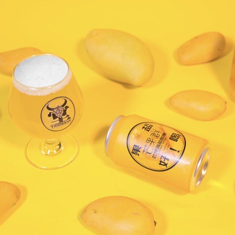 望角精酿牛啤nbeer芒果海盐盐酸古斯啤酒水果啤酒