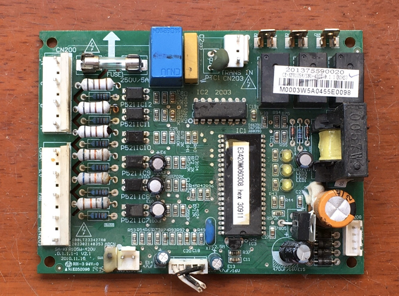 原装美的空调多联联机室外主板v-kok72-sxx-bsa-kfr105w-420vpcb电路