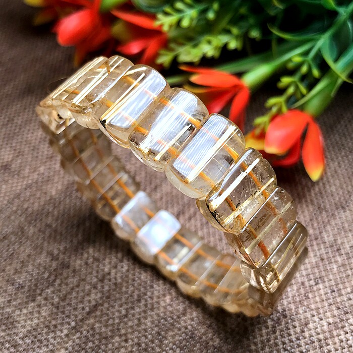 特价精选天然钛晶手牌一物一图发晶手环女款时尚手饰