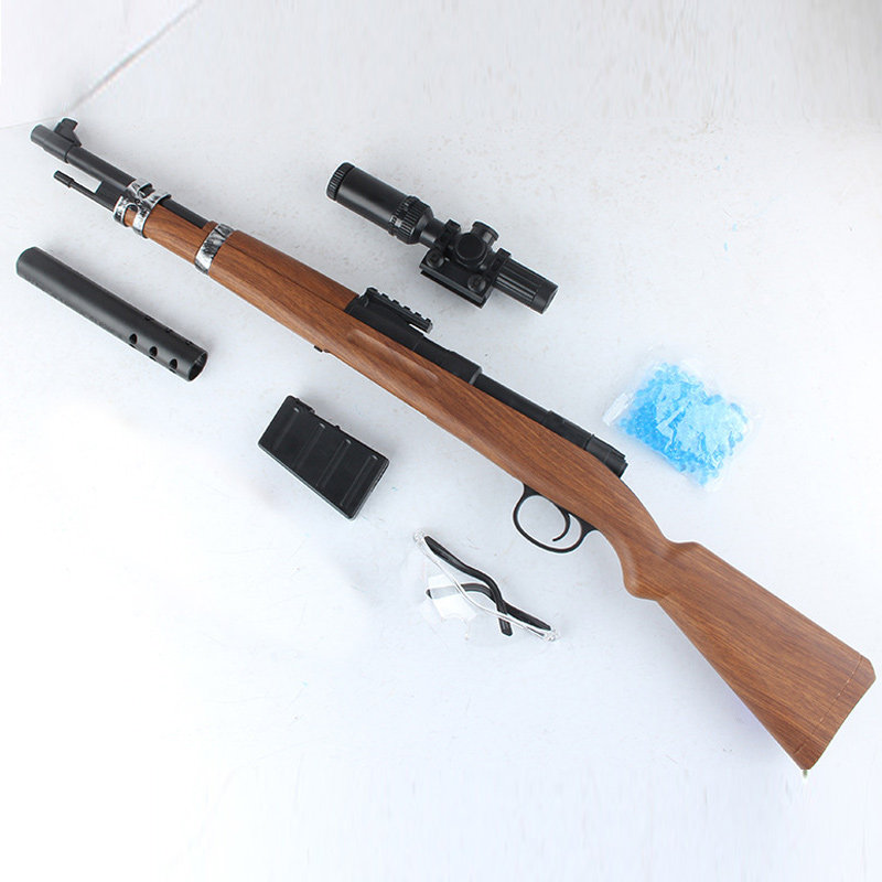 绝地 大逃杀吃鸡周边 红木款98k手动水弹枪户外cs对战狙击步枪