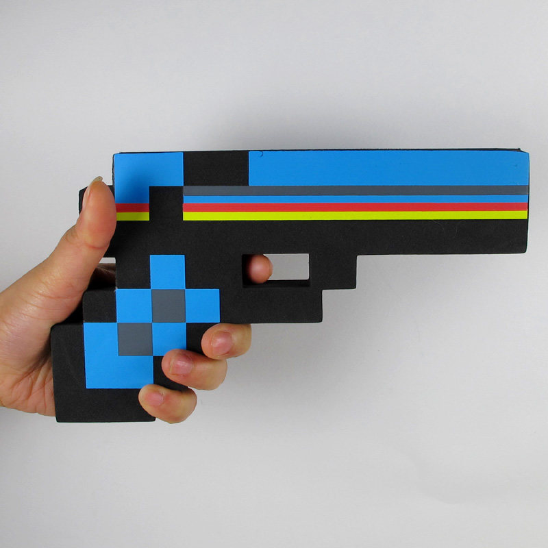 玩具我的世界泡沫钻石枪手手枪冲锋枪模型军事文化