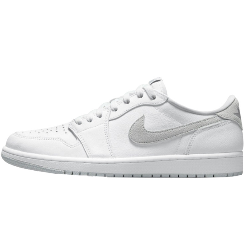 体育airjordanlowogaj1白灰麂皮低帮篮球鞋篮球鞋