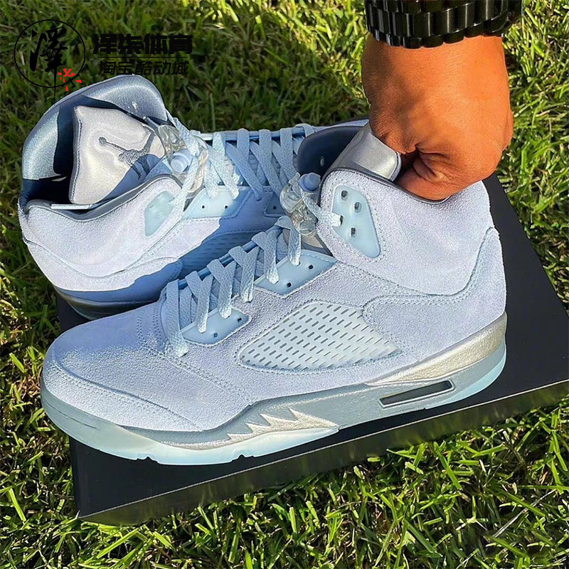 体育airjordanaj5冰蓝湖水篮球球鞋dd9336-400篮球鞋