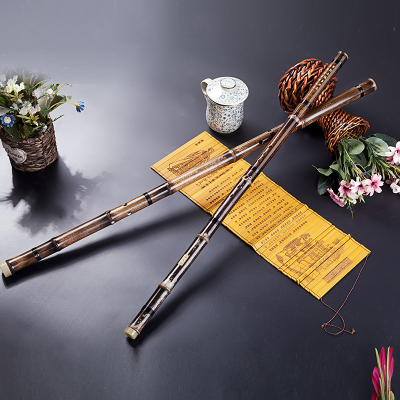 库存短萧古风洞箫紫竹演奏专业入门初学单双节箫