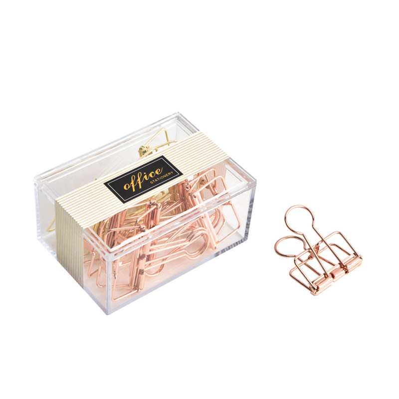 觅物文创热卖金属电镀长尾镂空简约手帐周边票夹