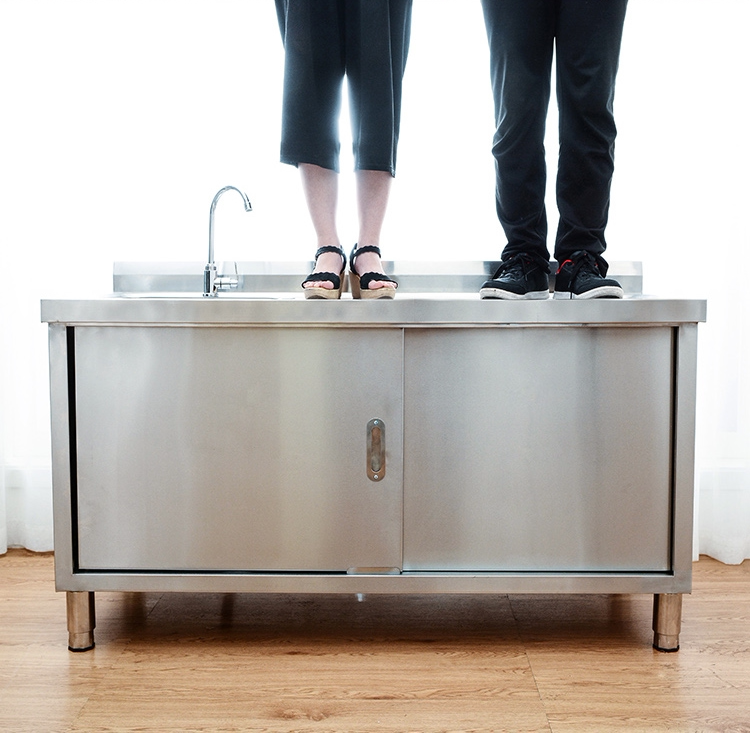 厨房不锈钢水槽橱柜水池洗菜菜盆一体柜台台面水槽套餐