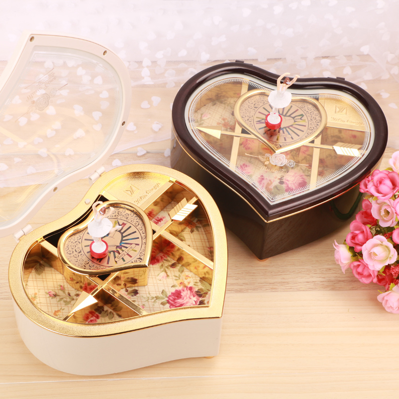 心形发条音乐盒八音盒跳舞生日女生儿童61六一儿童节礼物女孩学生