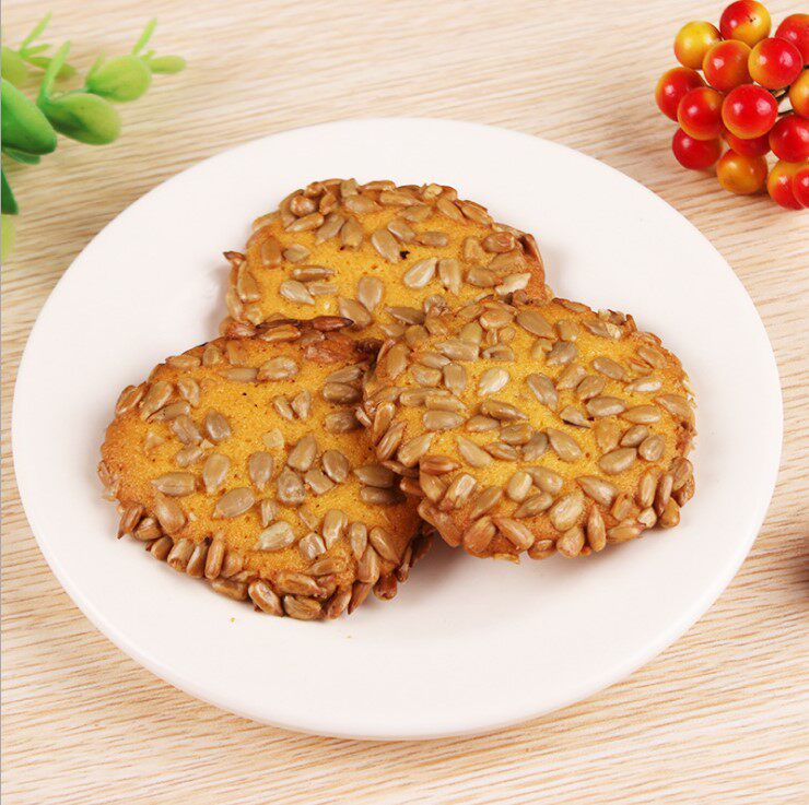 兆益瓜子酥上益香仁饼葵花籽仁饼干果仁饼干吃斋早餐桃酥2斤装