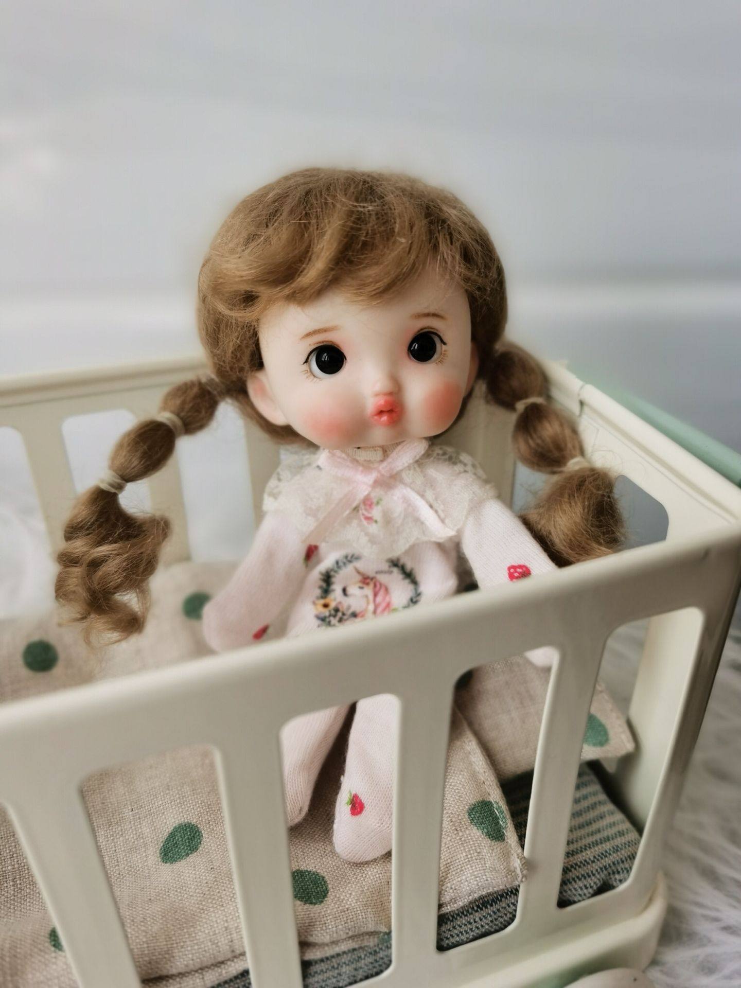 hobgoblinob11黏土娃胖嘟嘟嘟嘴可爱小妞手工改娃私人bjd娃娃