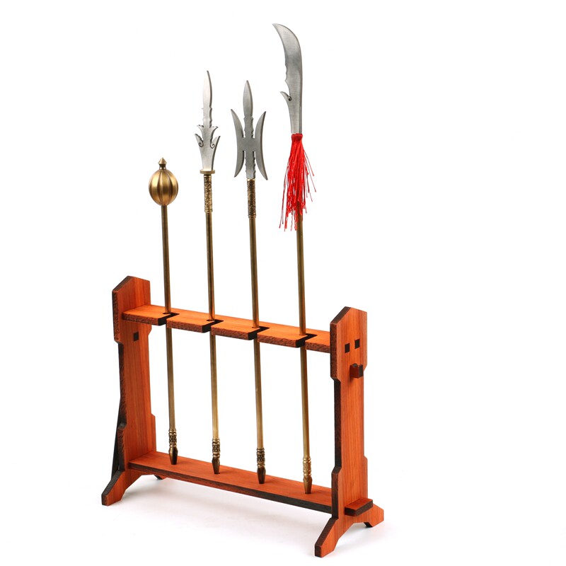 刀架微兵兵器枪架青龙微型刀剑展示收藏架红剑架