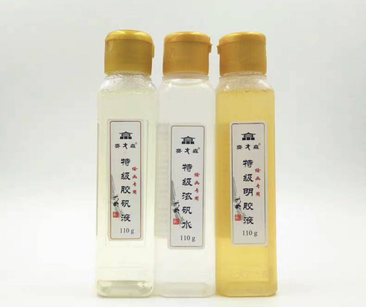 国画颜料大森胶矾110g中国画工笔画彩画明胶液胶国画颜料