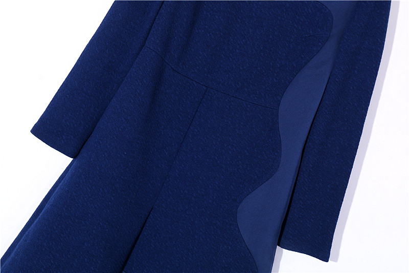 专柜正品折扣品牌女装秋冬拼接羊毛连衣裙agh640102连衣裙