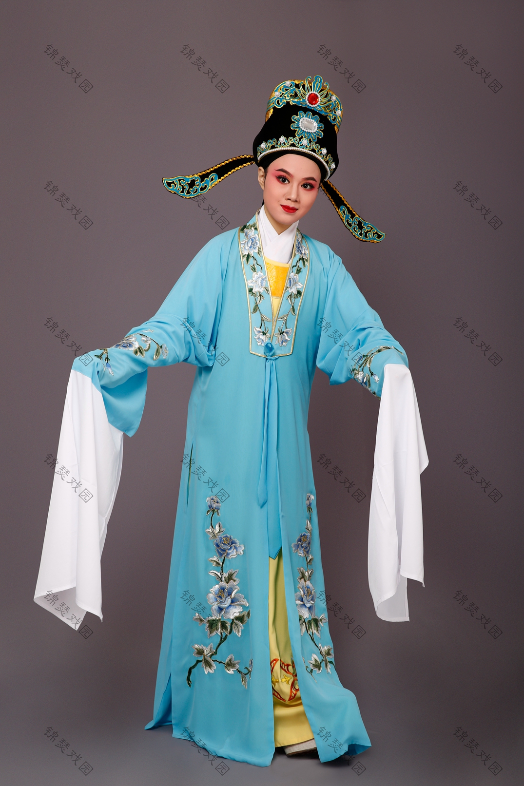 五女拜寿小生牡丹花越剧闽剧歌仔戏琼服装民族服装