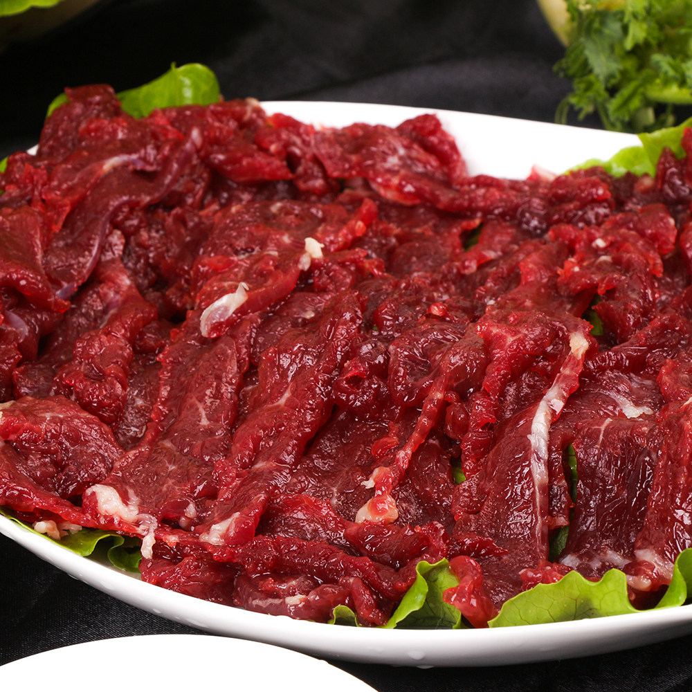 新品潮汕散养黄牛肉现宰新鲜牛肉嫩肉潮汕牛肉火锅店食材同款250g