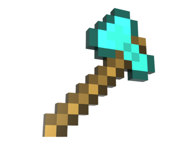 模型钻石我的世界组合镐钻石斧石铲玩具立体动漫游戏纸模