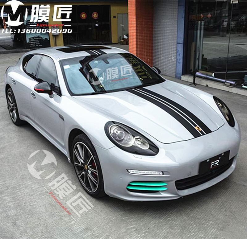 适用新老保时捷帕拉梅拉车贴拉花panamera改装装饰机盖车汽车装饰贴