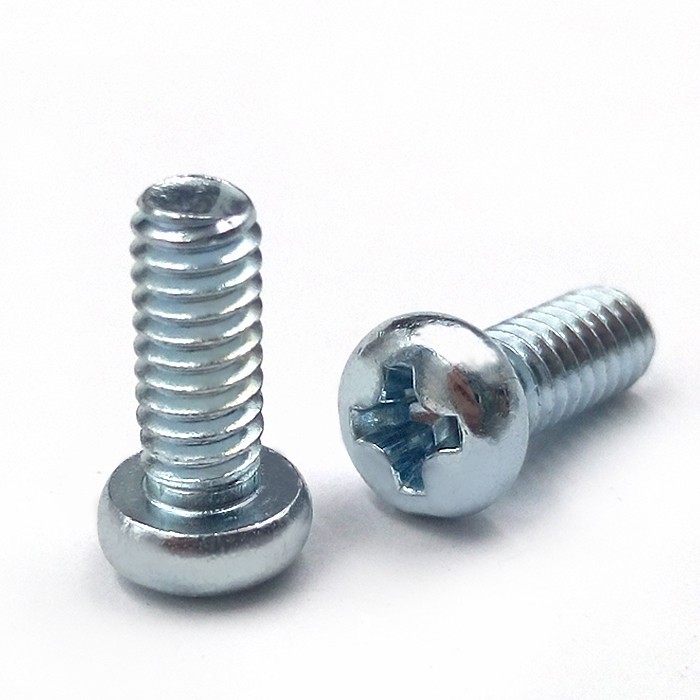 美制环保蓝锌6#32圆头螺丝4#40十字盘头机牙螺丝钉2#美标8#32 10