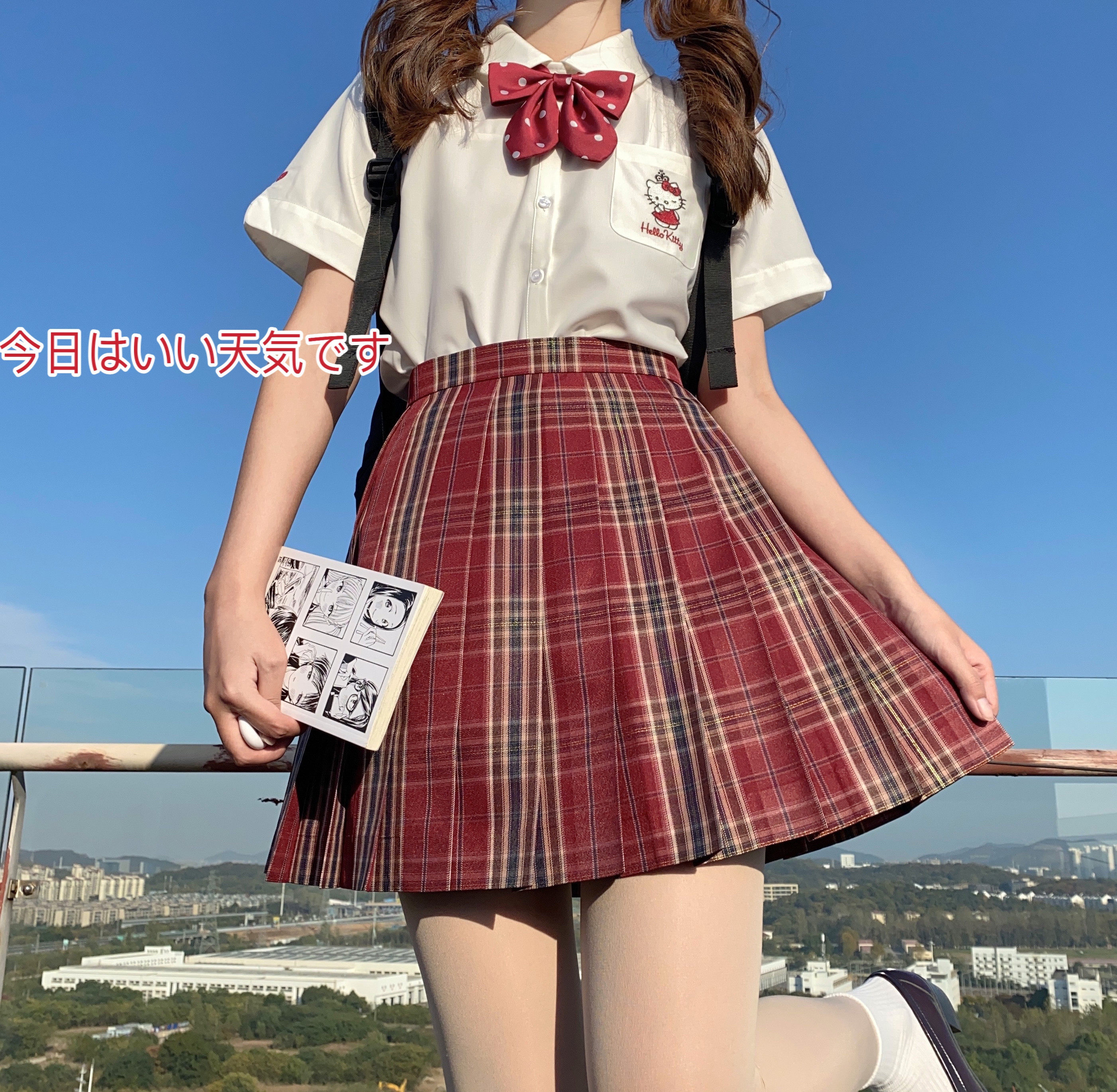 三喵家如意原创金线jk制服格裙秋冬新年圣诞jk