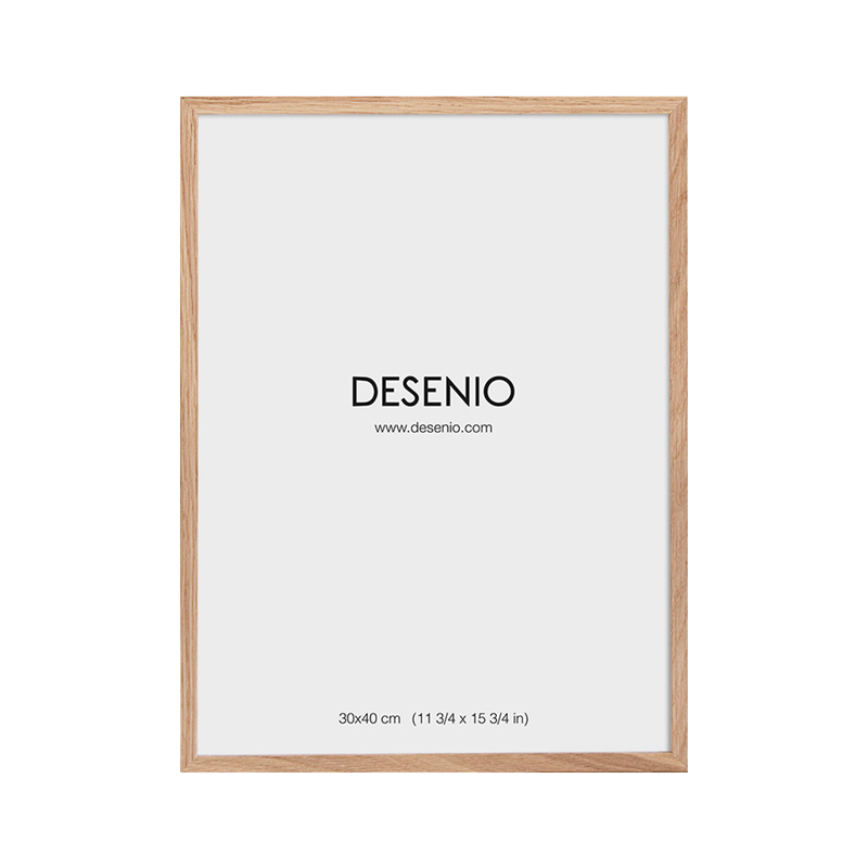 出口实木橡木相框挂墙ins北欧简约装饰画框海报玻璃12 16 28 20寸